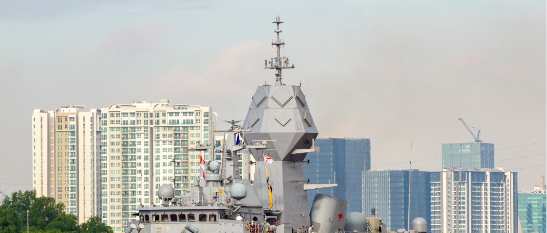 Australian Navy vessel in harbour